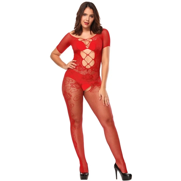 ❤️Red Temptation Bodystocking - Picture 2 of 2